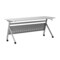 Emma and Oliver Griffin Heavy-Duty Flip Top Training Table with Nesting Design, Privacy Panel, Y-Legs, Tabletop, Metal Frame
